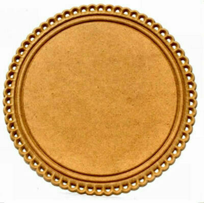 LW Round Lace Plaque