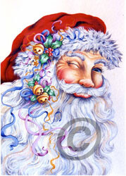 Winking Santa