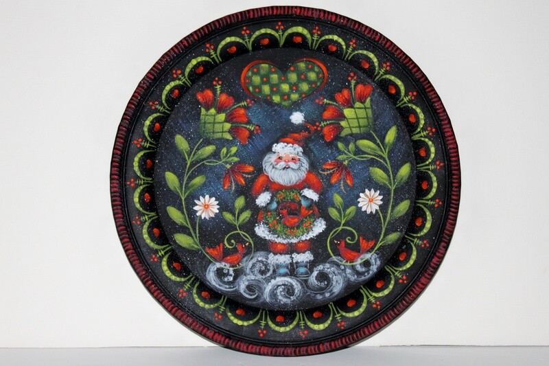 Santa & Cardinals Tray - RWP190