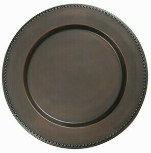 Beaded Metal Charger Plate