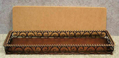 Thin Metal Tray w/Wood Lid