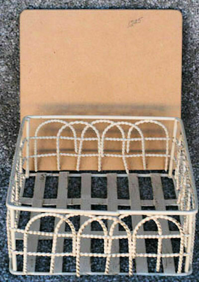 White Square Wire Basket