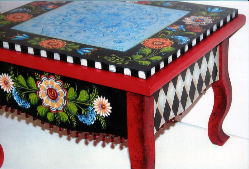 Folk Art Stool