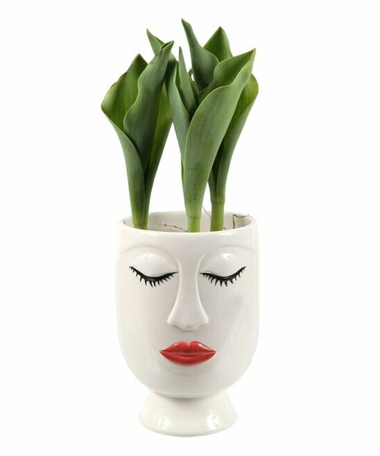 DEI Small Lipstick Face Vase