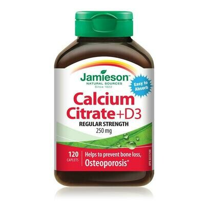 Jamieson Calcium Citrate + D3 250 mg