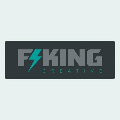 F*King Creative Original Logo Sticker