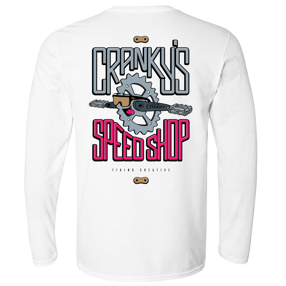 F*King Creative Cranky's Speed Shop Long Sleeve T-Shirt