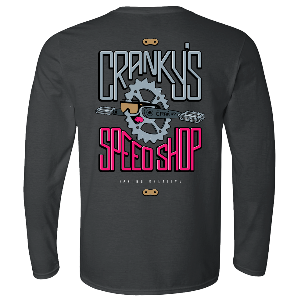 F*King Creative Cranky's Speed Shop Long Sleeve T-Shirt
