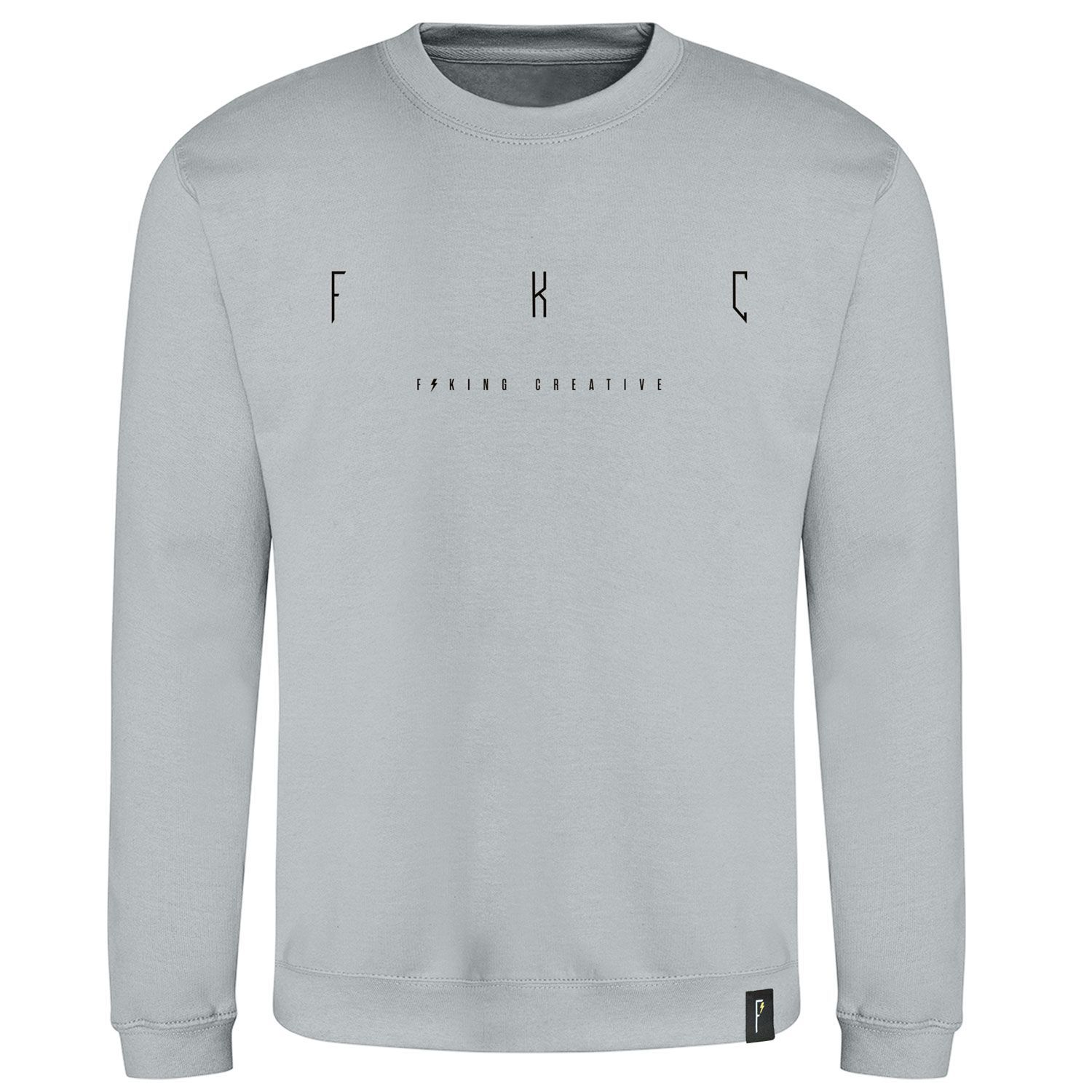 F*King Creative FKC Sweatshirt in Heather Grey