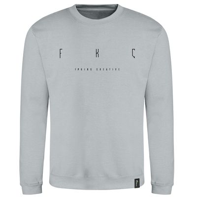 F*King Creative FKC Sweatshirt in Heather Grey