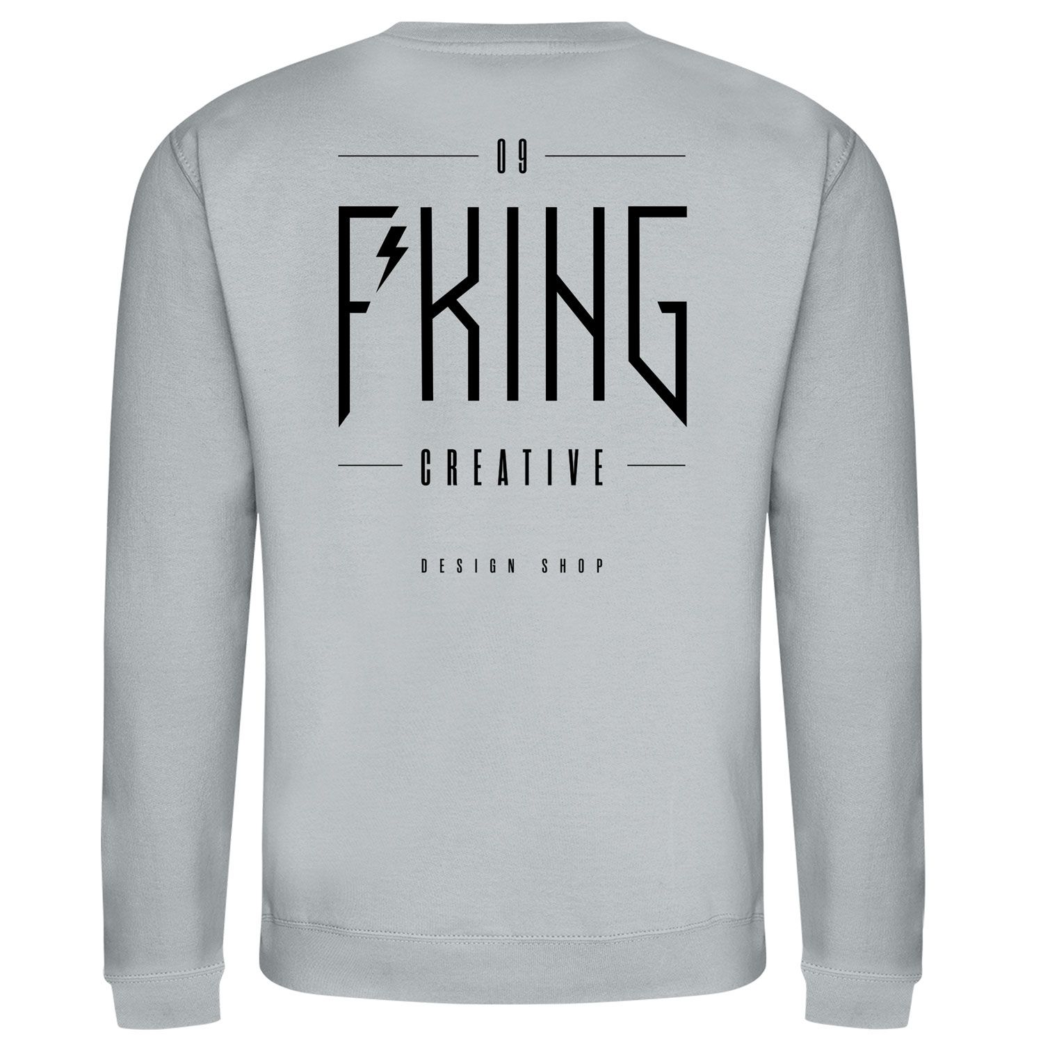 F*King Creative Icon DS Sweatshirt in Heather Grey