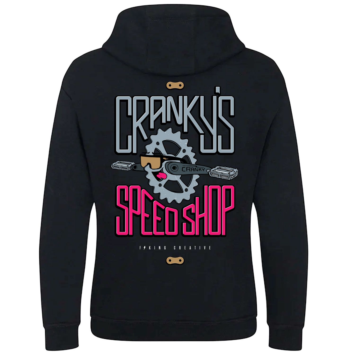 F*King Creative Cranky's Speed Shop Hoody - Black