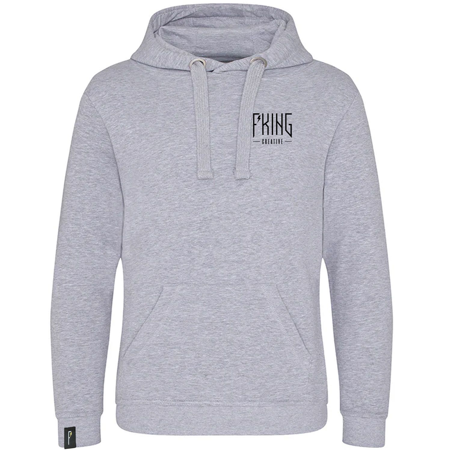 F*King Creative Original Logo Hoody - Heather Grey