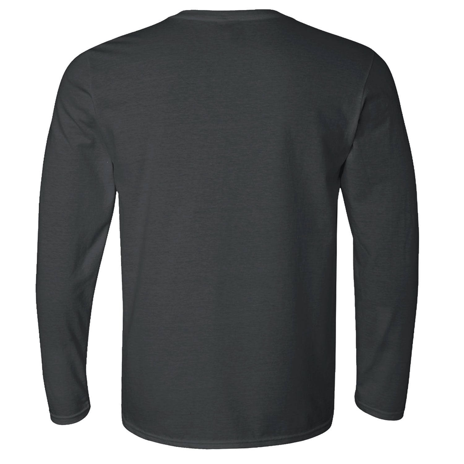 black, long sleeve T-shirt with bright yellow, orange and red racing stripes. Distressed feel with blue f king creative light