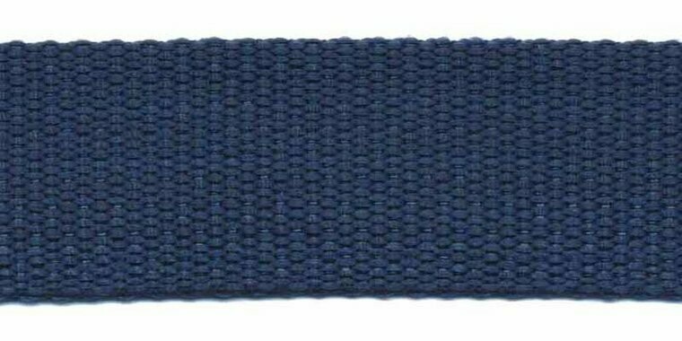 Tassenband donkerblauw 25 mm