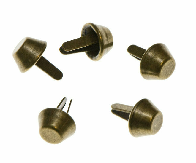 Metalen tasvoetje bronskleurig 10 mm