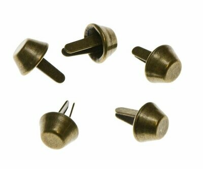 Metalen tasvoetje bronskleurig 10 mm