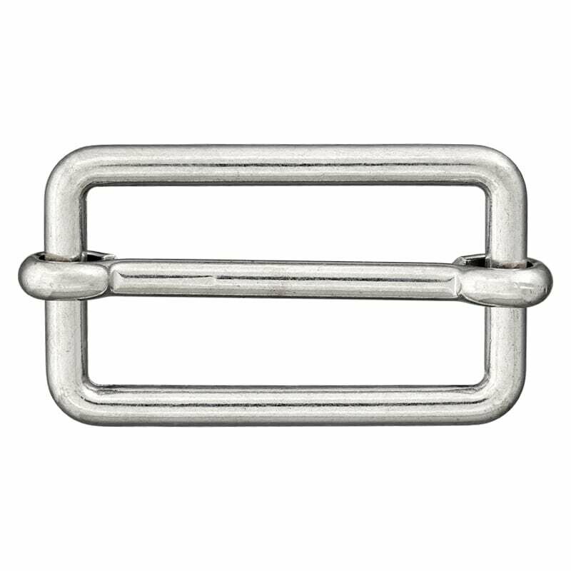 Schuifgesp metaal zilverkleurig 25 mm