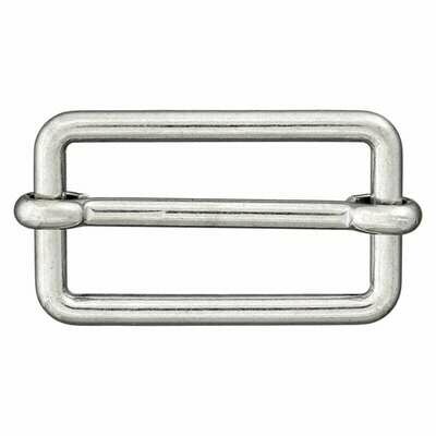 Schuifgesp metaal zilverkleurig 25 mm