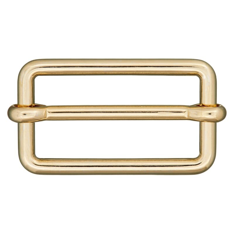 Schuifgesp metaal goudkleurig 25 mm