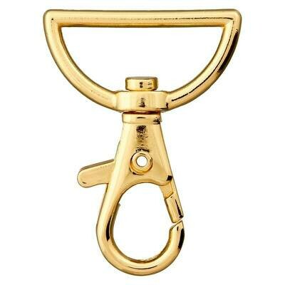 Musketon goudkleurig 25 mm
