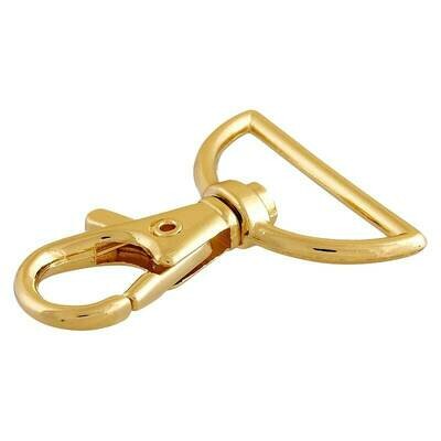 Musketon goudkleurig 25 mm