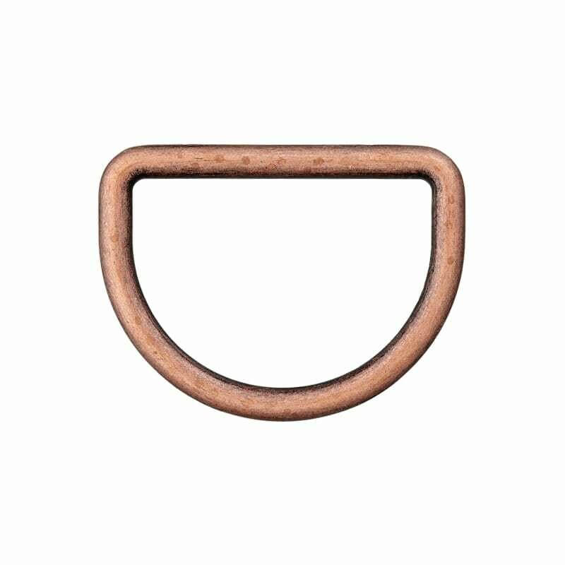 D-ring koperkleurig 25 mm