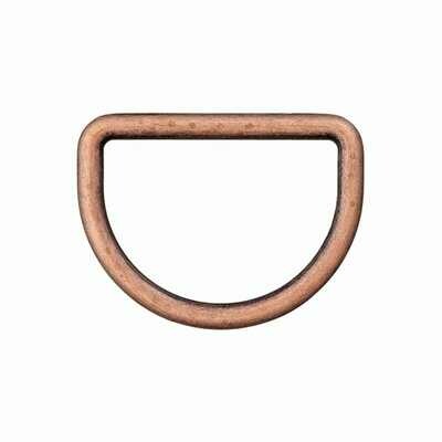 D-ring koperkleurig 25 mm