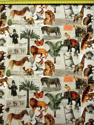 Bedrukte Canvas Africa 220 gr/m²