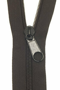 Spiraal rits op rol zwart 8 mm (excl. trekker)