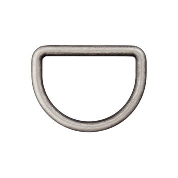 D-ring oud-zilverkleurig 25 mm