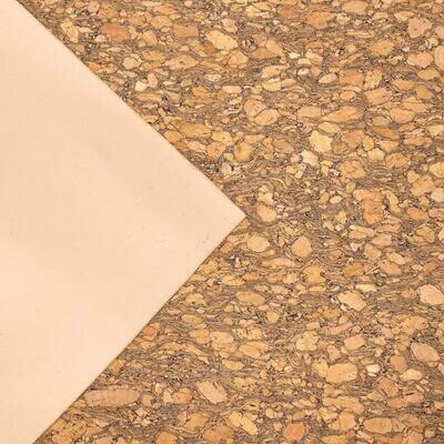 Kurkleer Natural original wood grain. Prijs per eenheid. Kan per eenheid versneden/gekocht worden. Zie info.
