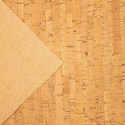 Kurkleer Rustic Natural. Prijs per eenheid. Nog 1 stuk van 50 cm x 70 cm (= 1 eenheid) en 1 stuk van 1 m. x 70 cm (= 2 eenheden). Kijk bij ‘Info’.