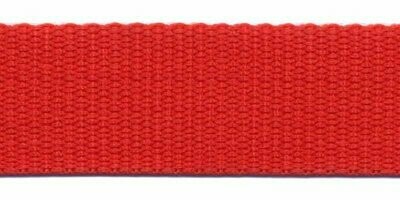 Tassenband rood 25 mm