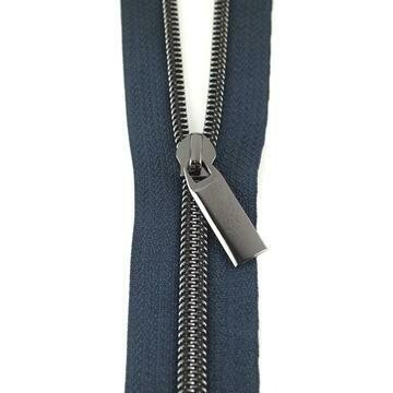 Spiraalrits op rol Navy/Gunmetal (excl. trekker)