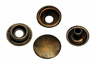 Drukknop brons 15 mm