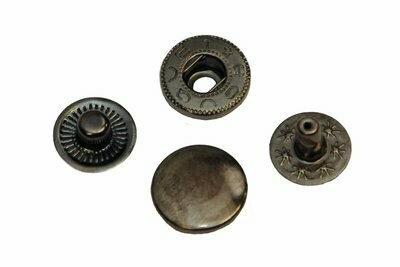 Drukknop oud nikkel 12 mm