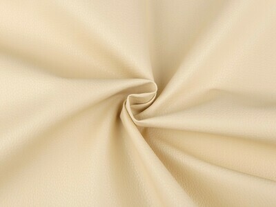 Kunstleer mat effen licht-beige