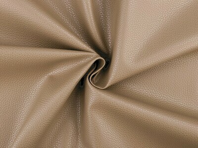 Kunstleer mat effen beige
