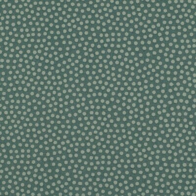 Katoenen stof, emeraldgroen met stipjes