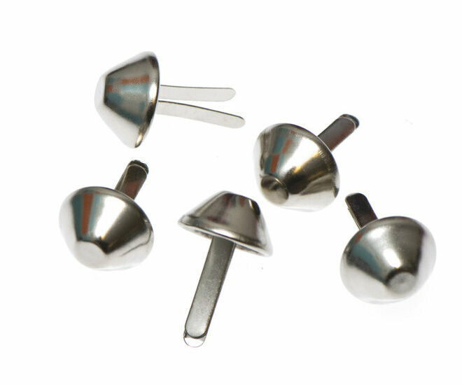 Metalen tasvoetje zilverkleurig 15 mm