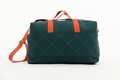 Canvas Cotton Gabardine Twill - Green Gables - Thin Grid