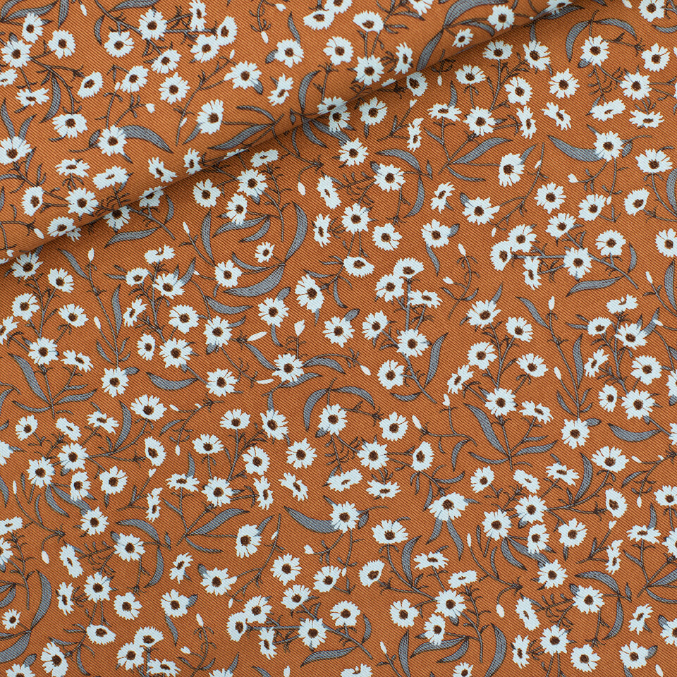 Canvas Cotton Gabardine Twill - Camomile Cashewbruin