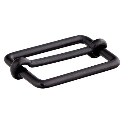Schuifgesp metaal zwart 25 mm