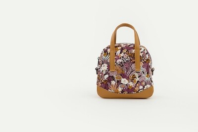 Canvas Cotton Gabardine Twill - Flower Wealth Nocturne Paars