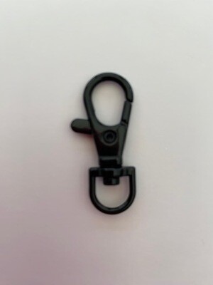 Musketon zwart opening 7 mm (1 x 4 cm)