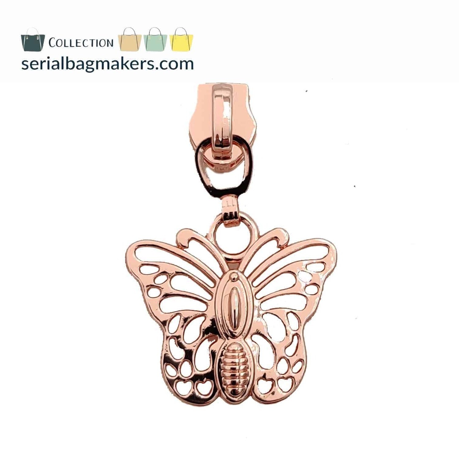 Ritstrekker Butterfly Rosegold