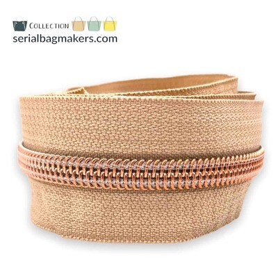 Spiraalrits op rol Latte/Rosegold (excl. trekker)