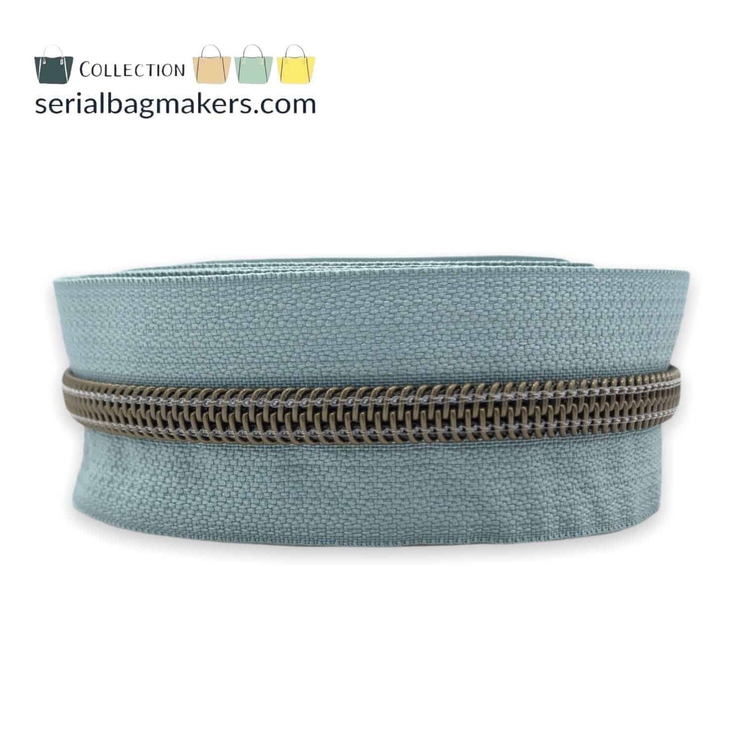 Spiraalrits op rol Smokey Mint/Brons (excl. trekker)