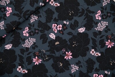 Canvas Cotton Gabardine Twill - Hydrony India Ink